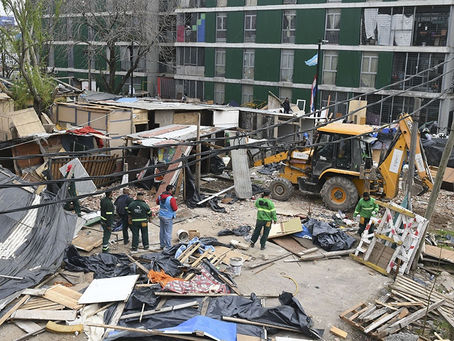 CABA: desalojaron a 100 familias que vivían en un asentamiento en Retiro