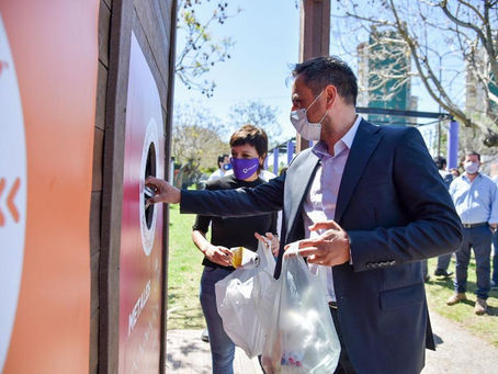 Quilmes más verde: Mayra y Cabandié inauguraron el sexto Ecopunto de la ciudad