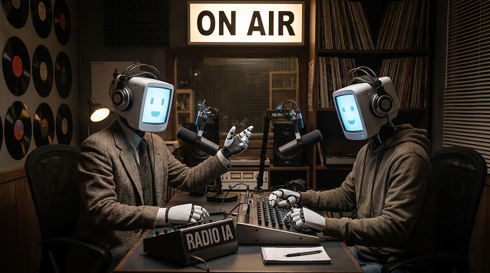 ¿El fin de la radio humana? Lo que pasó cuando las IA tomaron el control de los micrófonos