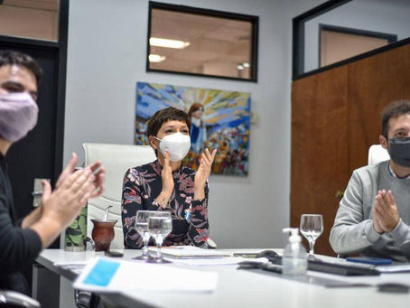 Mayra participó de la entrega de diplomas a jóvenes que hicieron el curso de introducción al trabajo