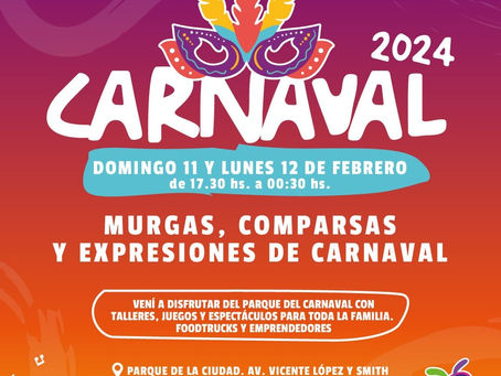 Todo listo para festejar los carnavales 2024 en Quilmes