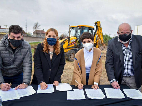 Mayra Mendoza y Ruiz Malec anunciaron la construcción de un nuevo edificio para el CFP Nº 402