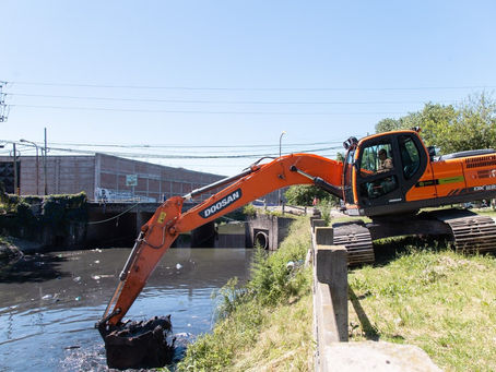 Quilmes oeste: continúa la limpieza de los arroyos