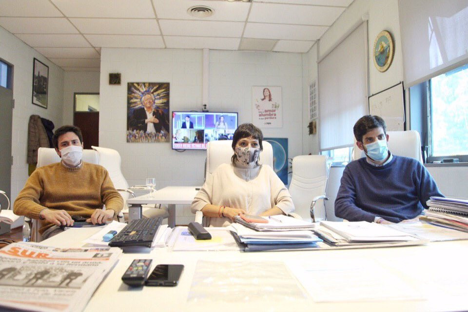 La intendenta realizó una videoconferencia con autoridades del Ministerio de Ambiente de la Nación y el Organismo Provincial de Desarrollo Sostenible.
