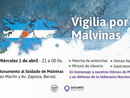 Vigilia en conmemoración del Día del Veterano y de los Caídos en la Guerra de Malvinas