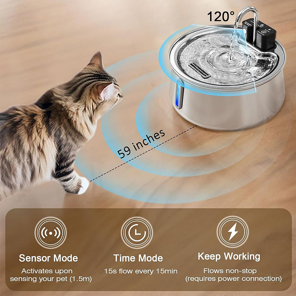 Thumbnail: Stainless steel pet water fountain