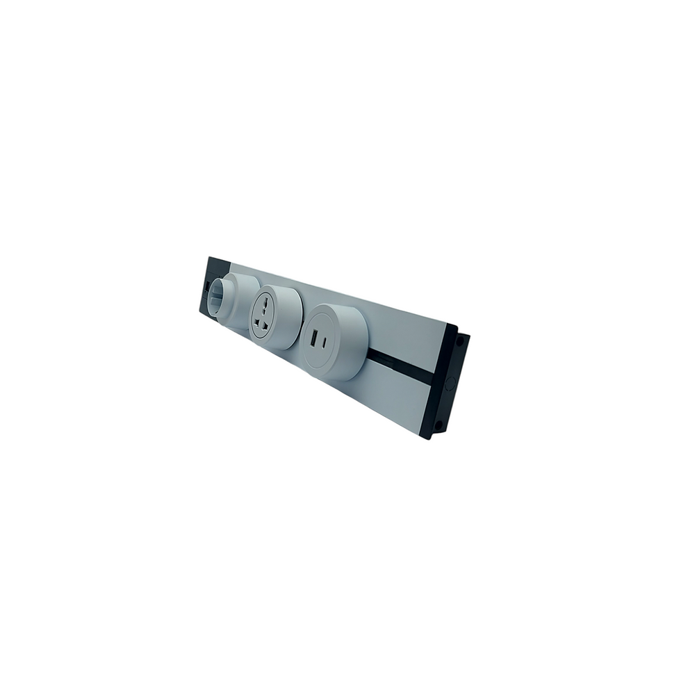 Minijatura: Ugradna šina Q4 - RJ45 - hdmi - USB A+C  -Bela
