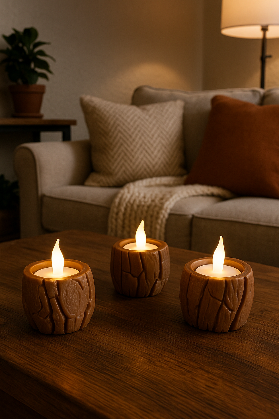 3D-geprinte waxinelichthouders Marnoak