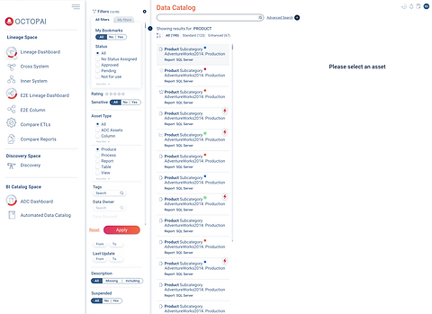 Octopai Catalog -Menu open mode.png
