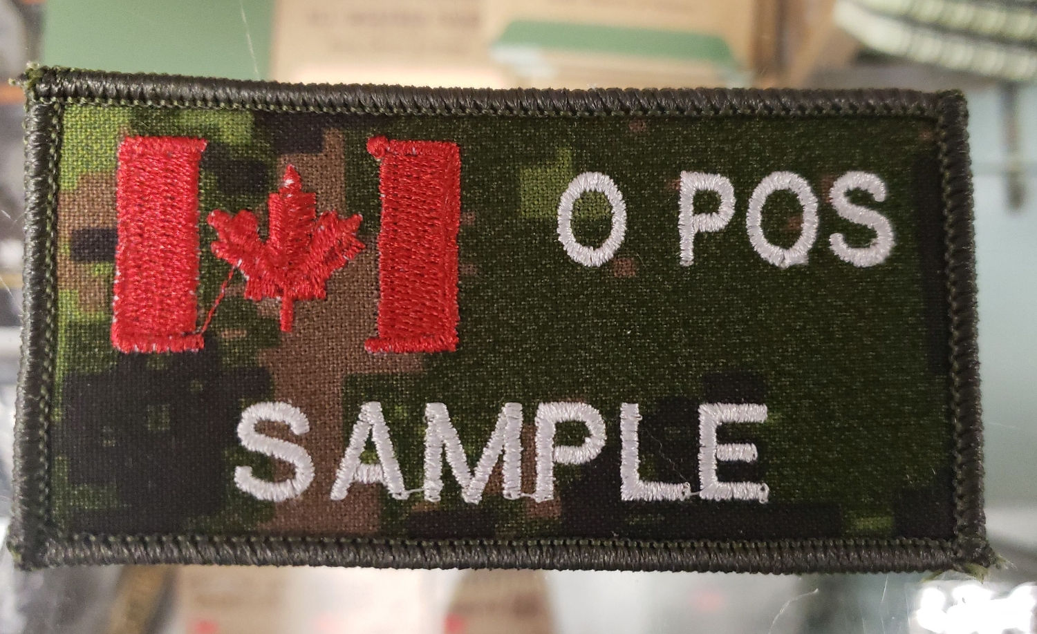 Sample Canadian Flag Patch
