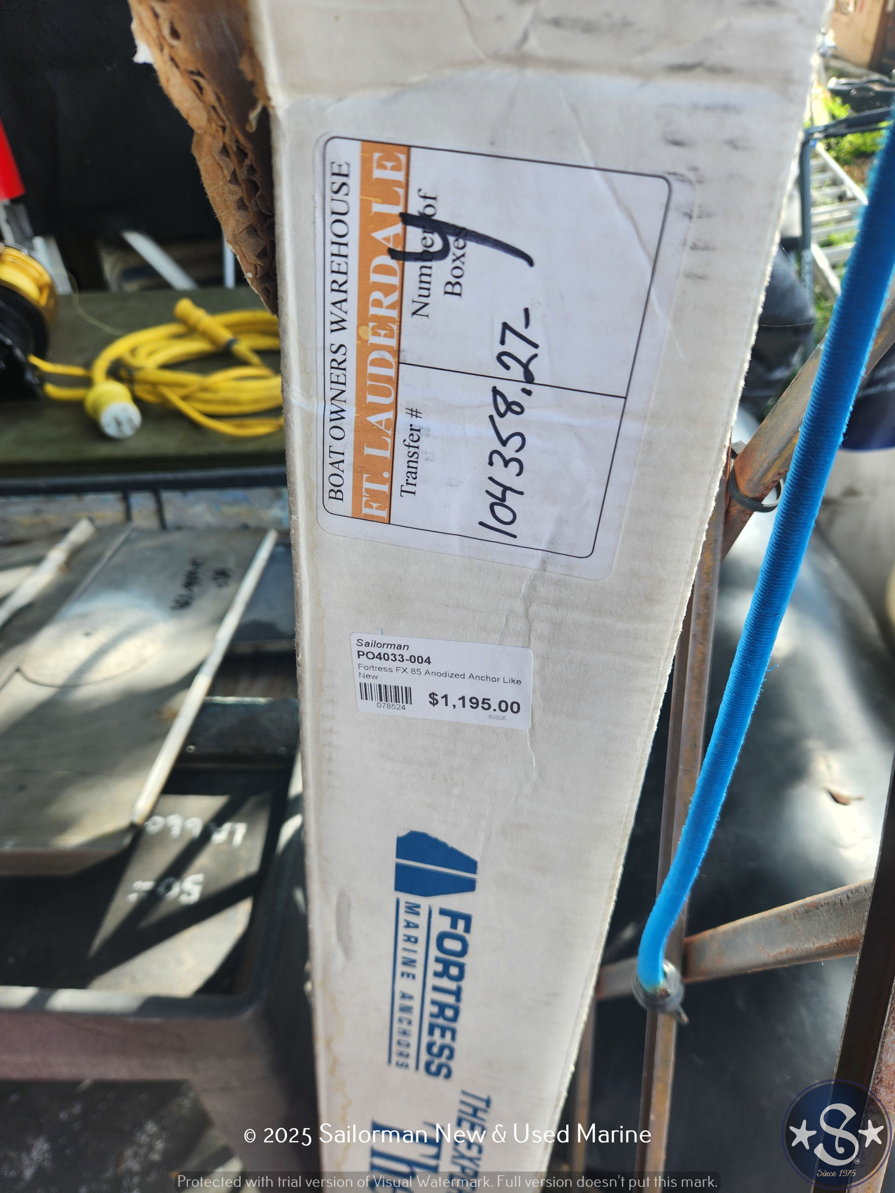 Fortress FX 85 Anodized Anchor Like New