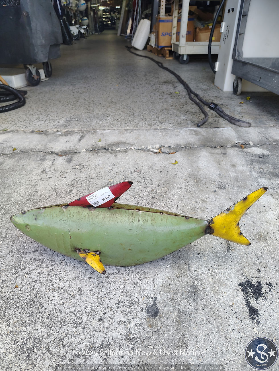 Thumbnail: Metal Fish Sculpture 22-1/2" Long