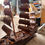 Thumbnail: 3-Masted Antique Sailing Ship With Stand 4 Ft Long, 3 Ft 3 In. Tall