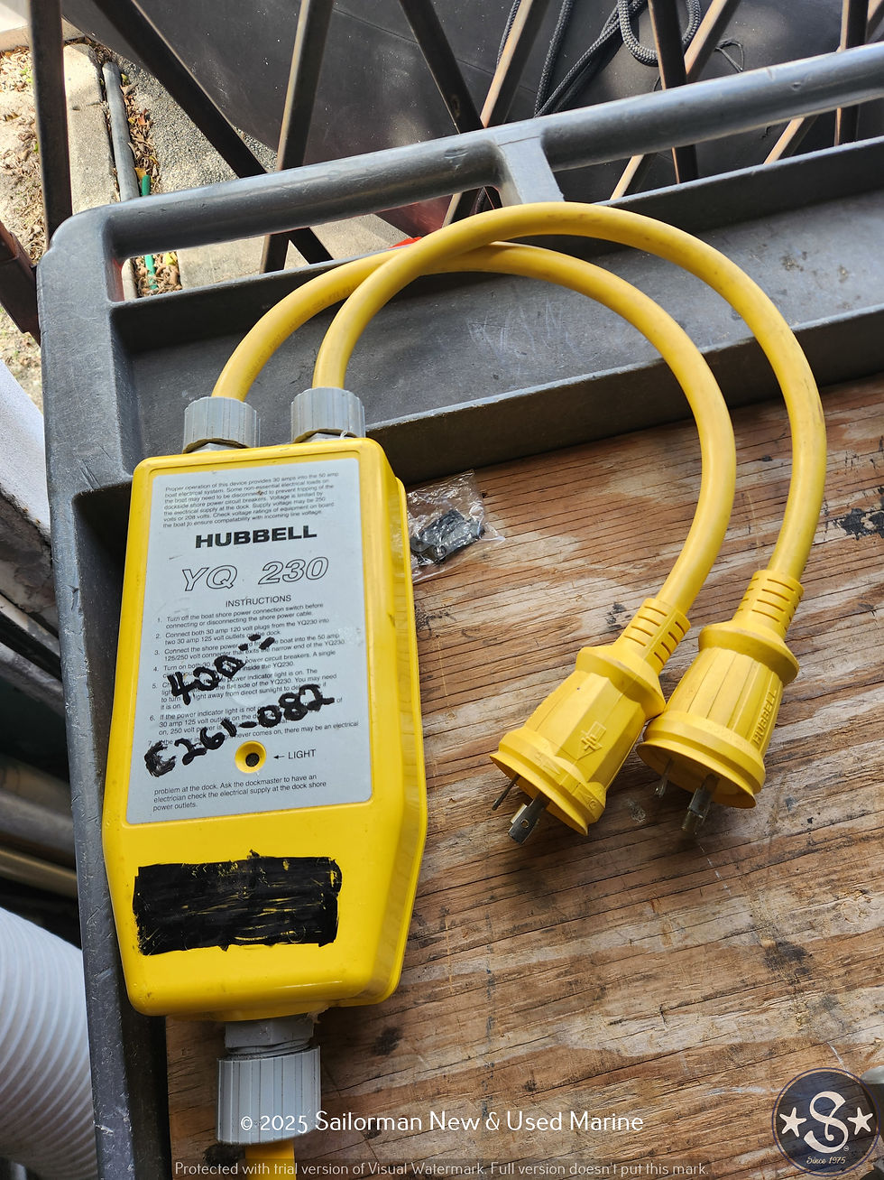 Thumbnail: Hubbell YQ 230 Adapter 2-30A Male to Female 50A