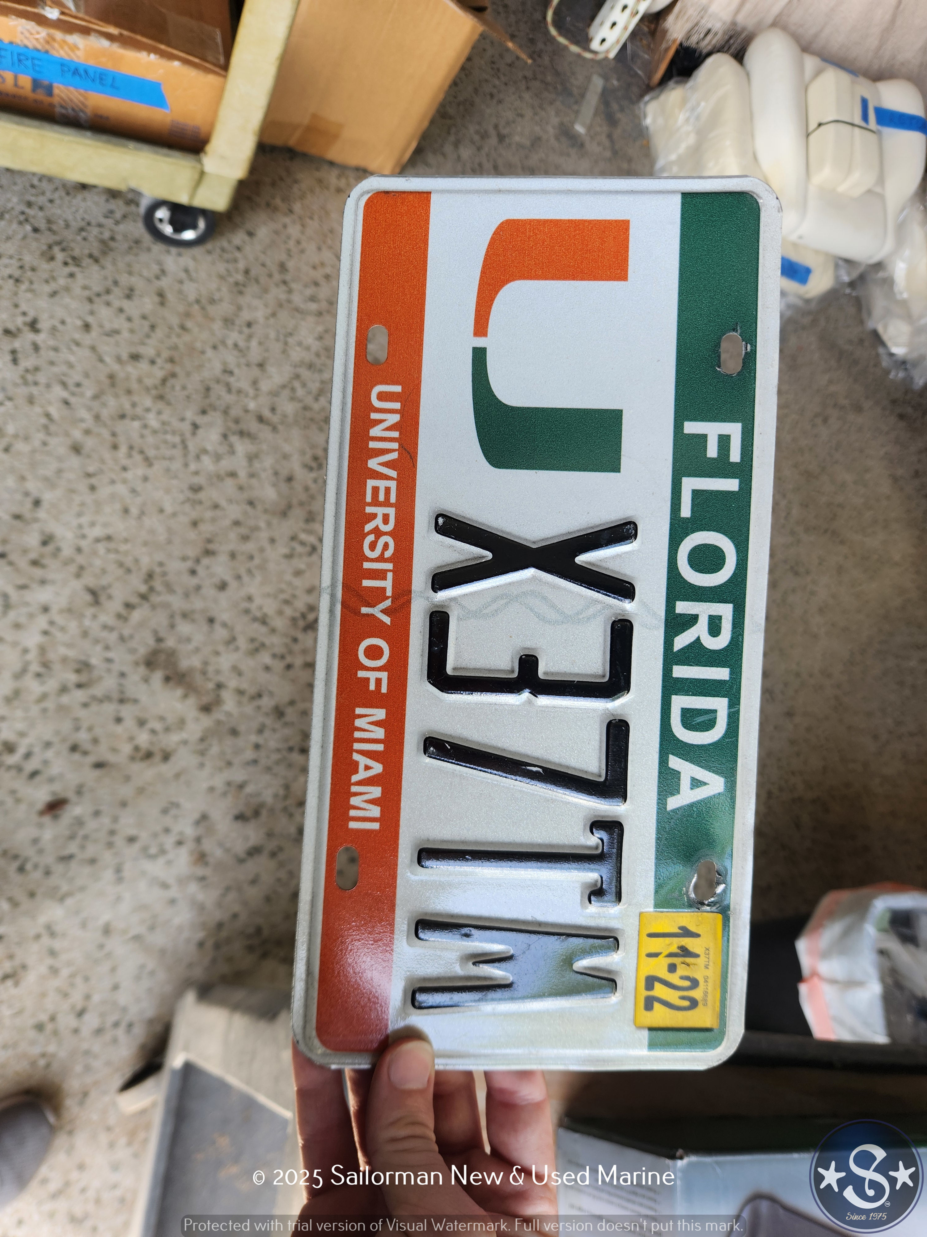 University of Miami License Plate
