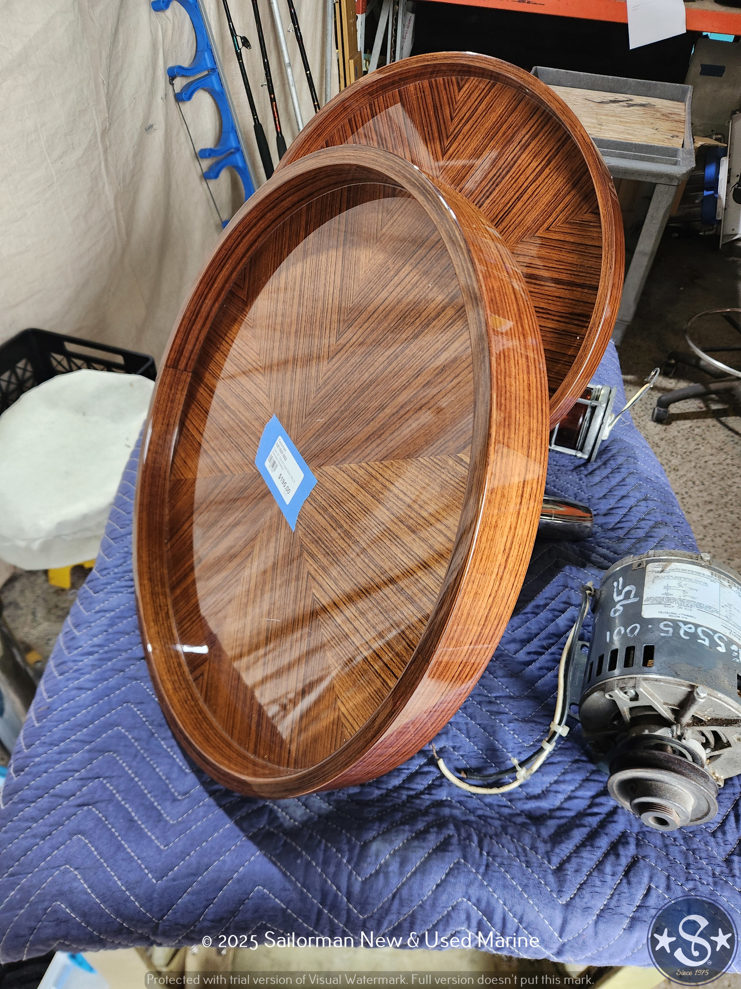 Teak 20" Round Table With 16"x 2" Stainless Pedestal