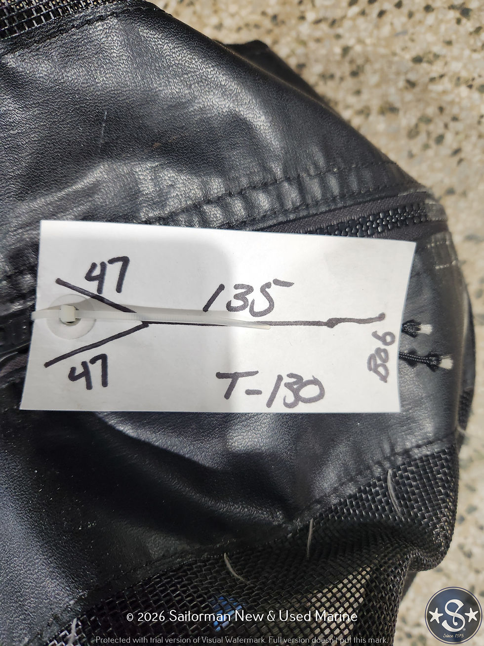 Thumbnail: 182ft Tow Setup: 47' Double Braid Bridle, 135' Dyneema Hawser & T130