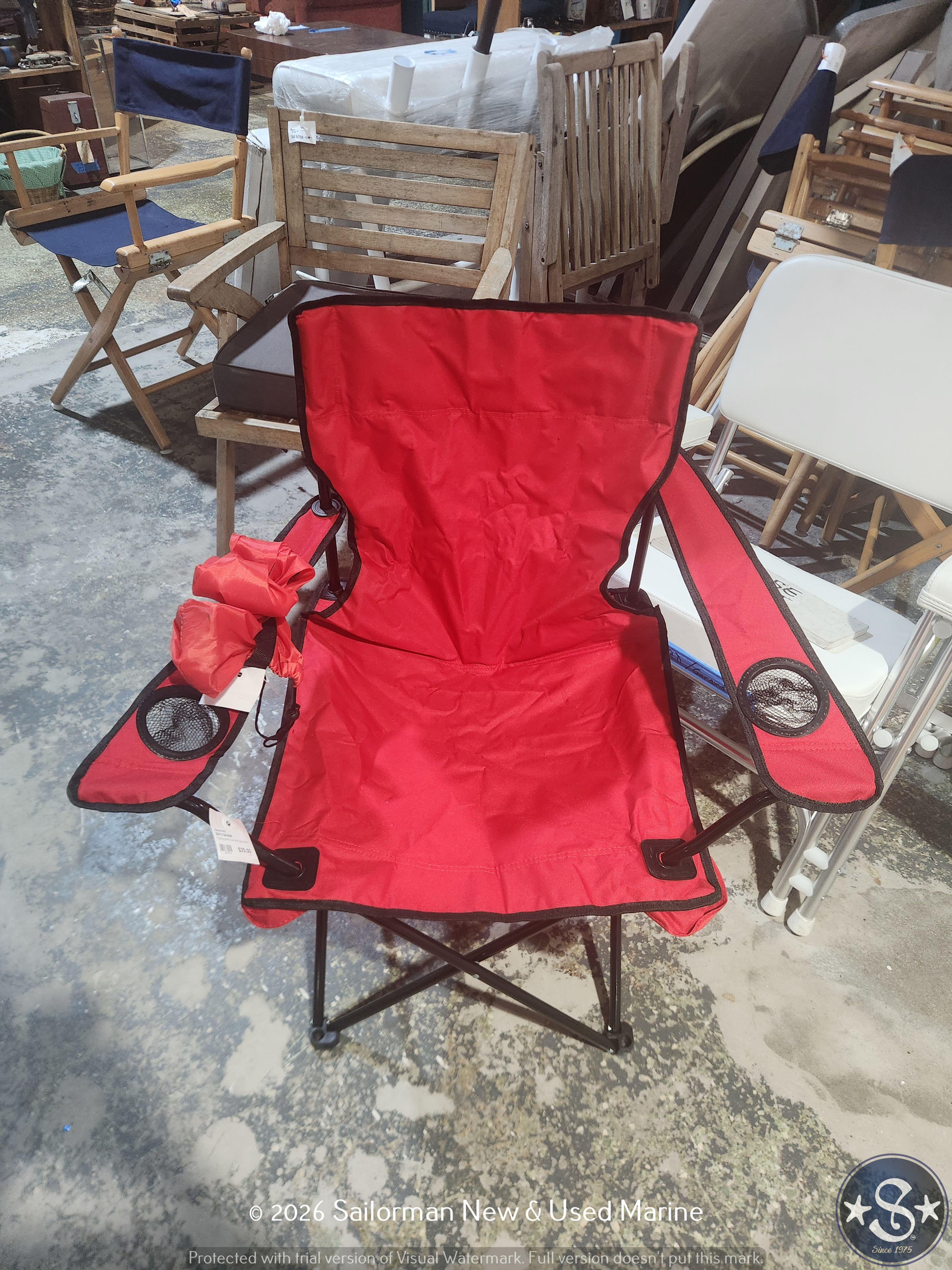 Folding Red Chair with Bag [NEW]