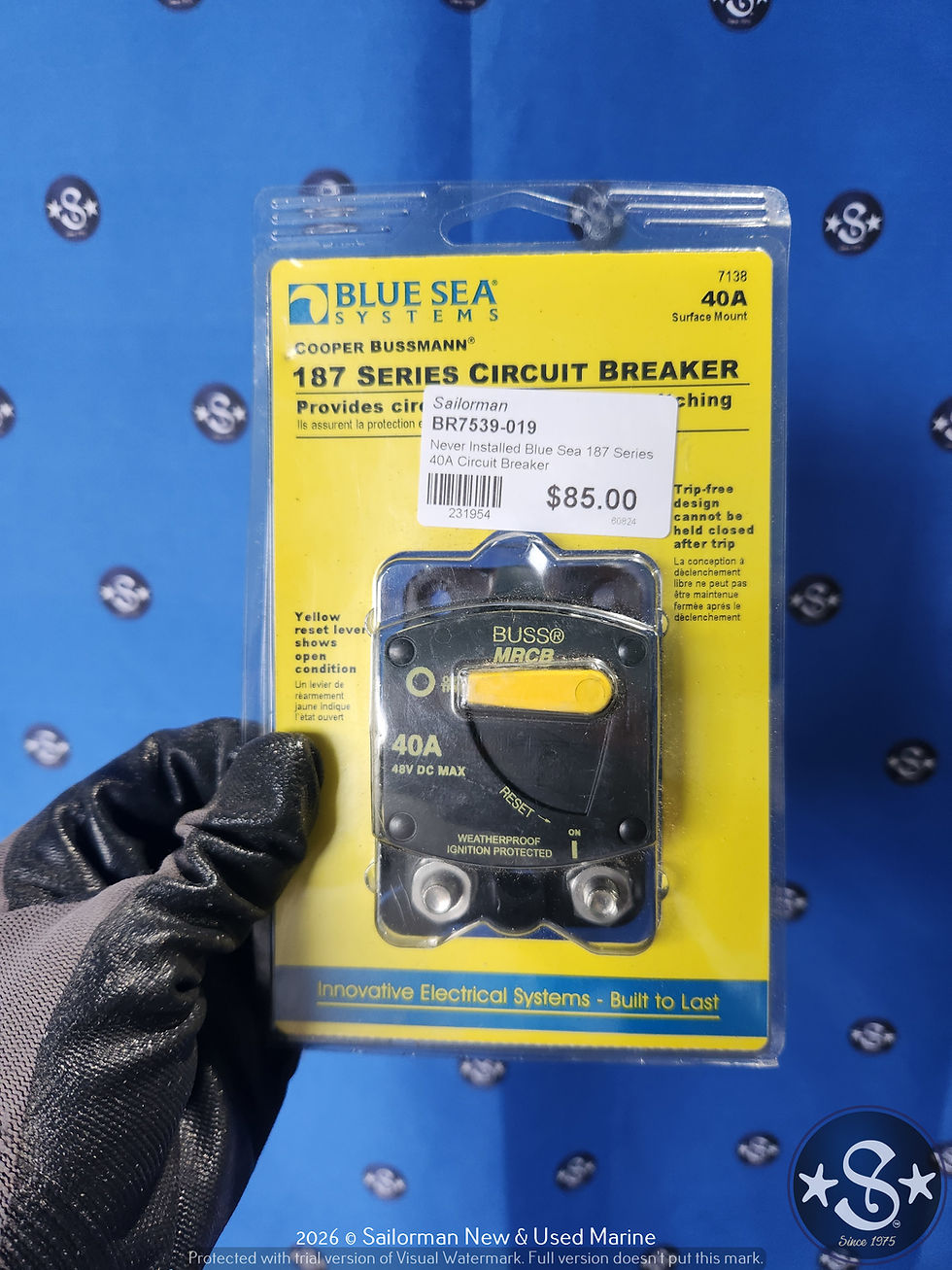 Thumbnail: [Never Installed] Blue Sea 187 Series 40A Circuit Breaker