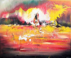 La_balade,_huile,_technique_mixtes,73x60