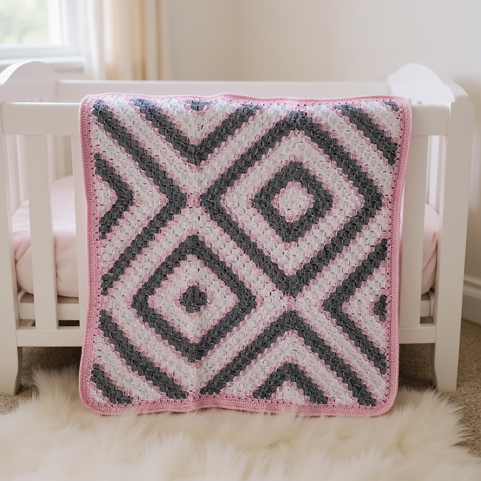 Diamond Drift Baby Blanket