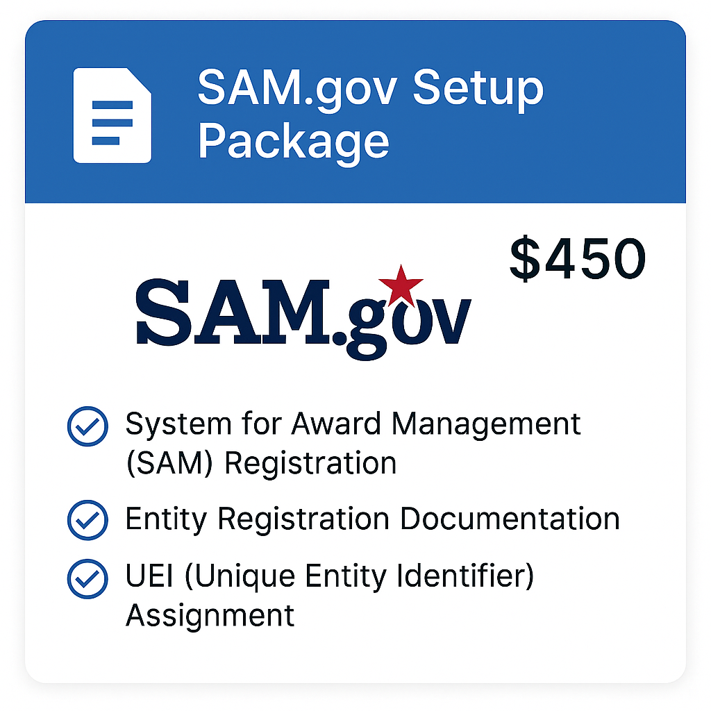 SAM.gov Setup Package
