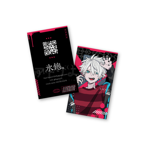 【イラストレーター 氷鉋。 さま】
名刺デザイン