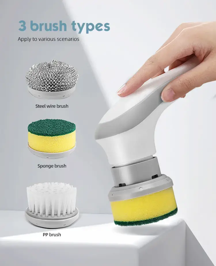 Thumbnail: Electric Rotating Cleaning Brush for Sink and Car