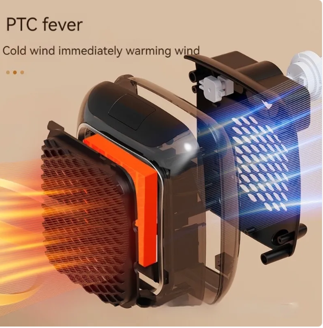 Thumbnail: Mini Fan Heater Wall-mounted Dormitory Warm Artifact