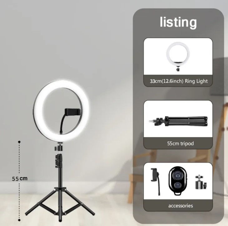 Thumbnail: Tripod With Led Ring Light