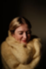 woman hugging herself