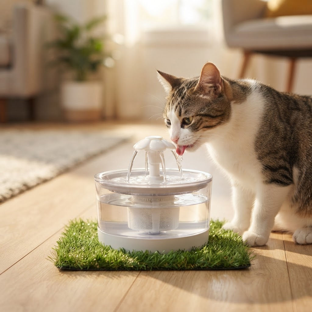 Automatic Pet Water Fountain with Triple Filter — Silent, 1.5L