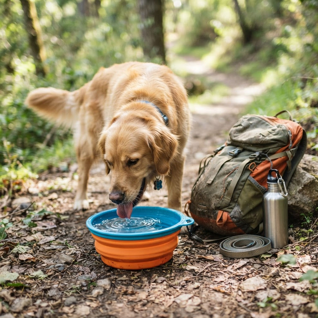 Collapsible Portable Pet Bowls — Foldable Food & Water Bowls for Pets