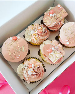Rose Gold Cupcakes