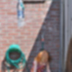 Kinderfeestje thuis waterspelletjes fontein