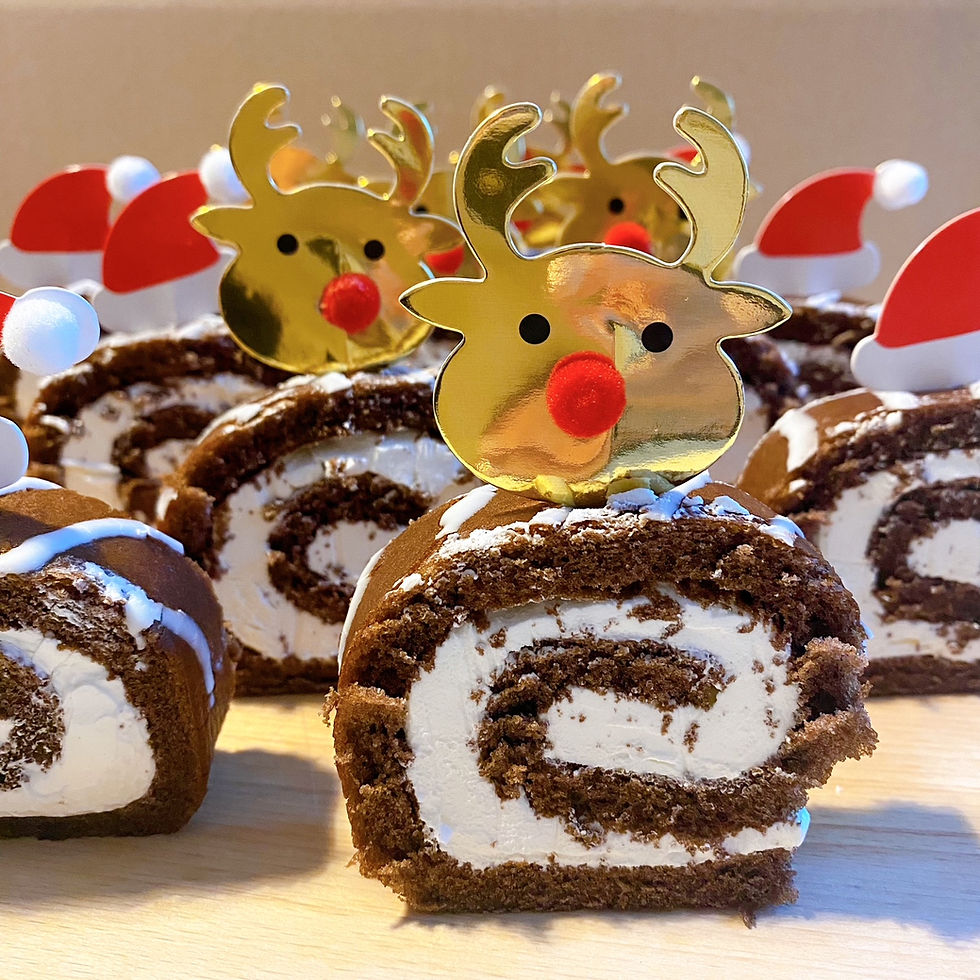 kersthapje taart cake rendier