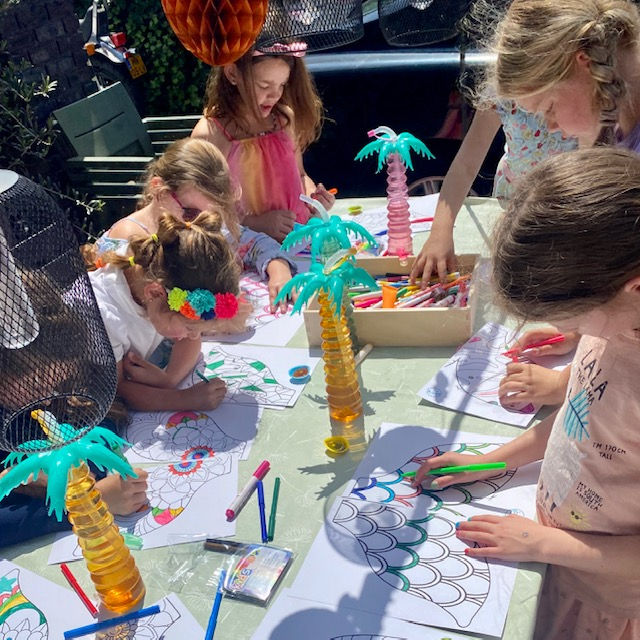 Kinderfeest zeemeermin thuis feest pakket
