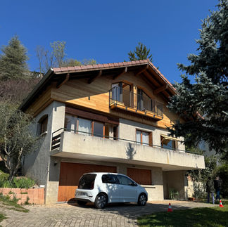 Rénovation thermique, Isolation par l'extérieur, Corenc, Isère, Bois, Rénovation