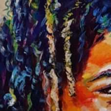 Miniature : Détail-Portrait coloré d'un jeune garçon par Carole BUTTIN