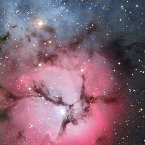 M20 Trifid Nebula in early Sagittarius by ESA Hubble