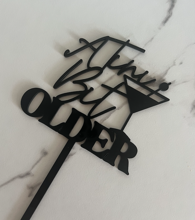 Thumbnail: Acrylic Birthday Cake Topper