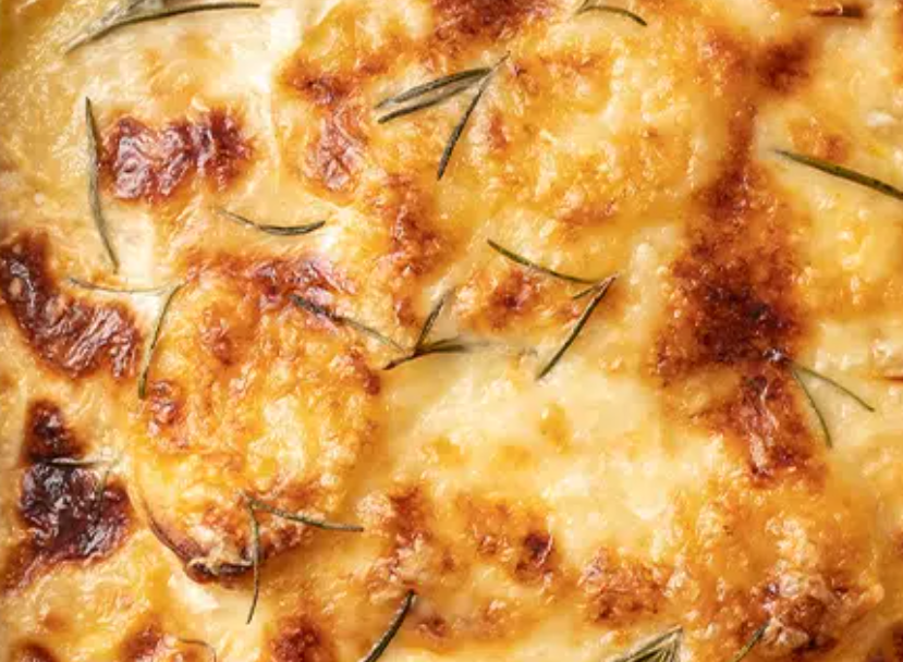 Potato gratiné saint nectaire