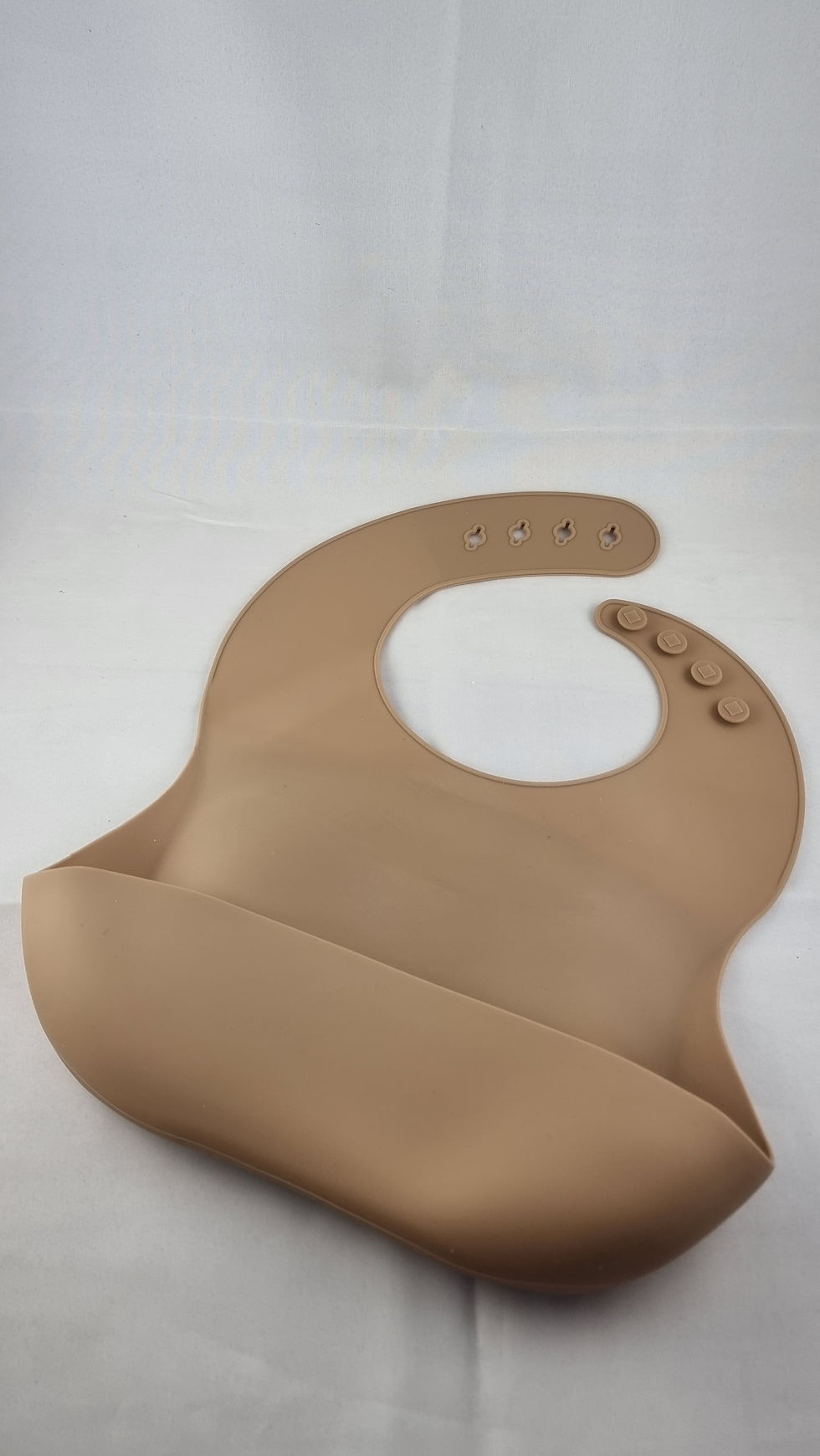 Siliconen slab met opvangbak in de kleur mokka bruin