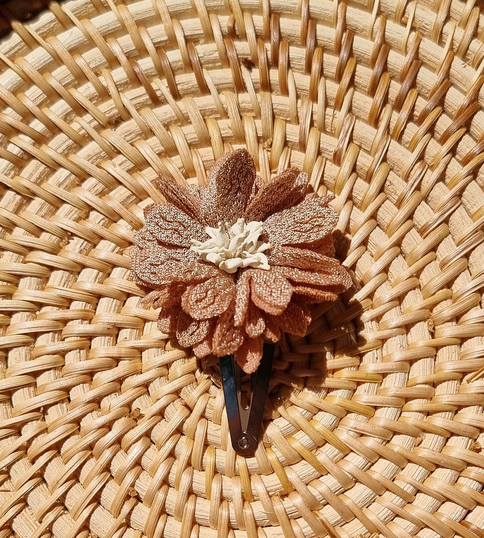 Thumbnail: Klikklak haarspeldje met bloem