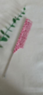 Thumbnail: hippe kinder puntkam met panterprint en metalen steel in de kleur fel roze