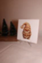 Wandecoratie tegel met gnome en koffie