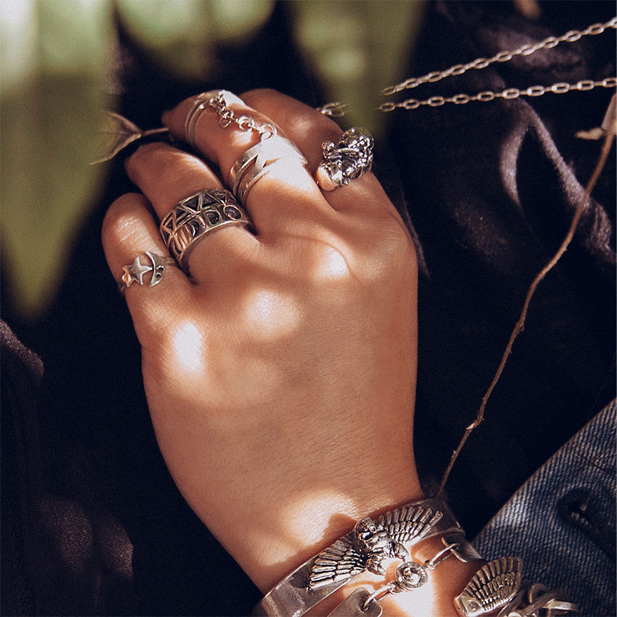 Thumbnail: Moon & Stars Ring