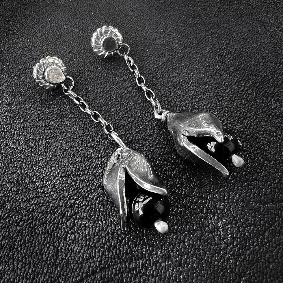 Thumbnail: Dark Floral Belladonna #2 Earrings