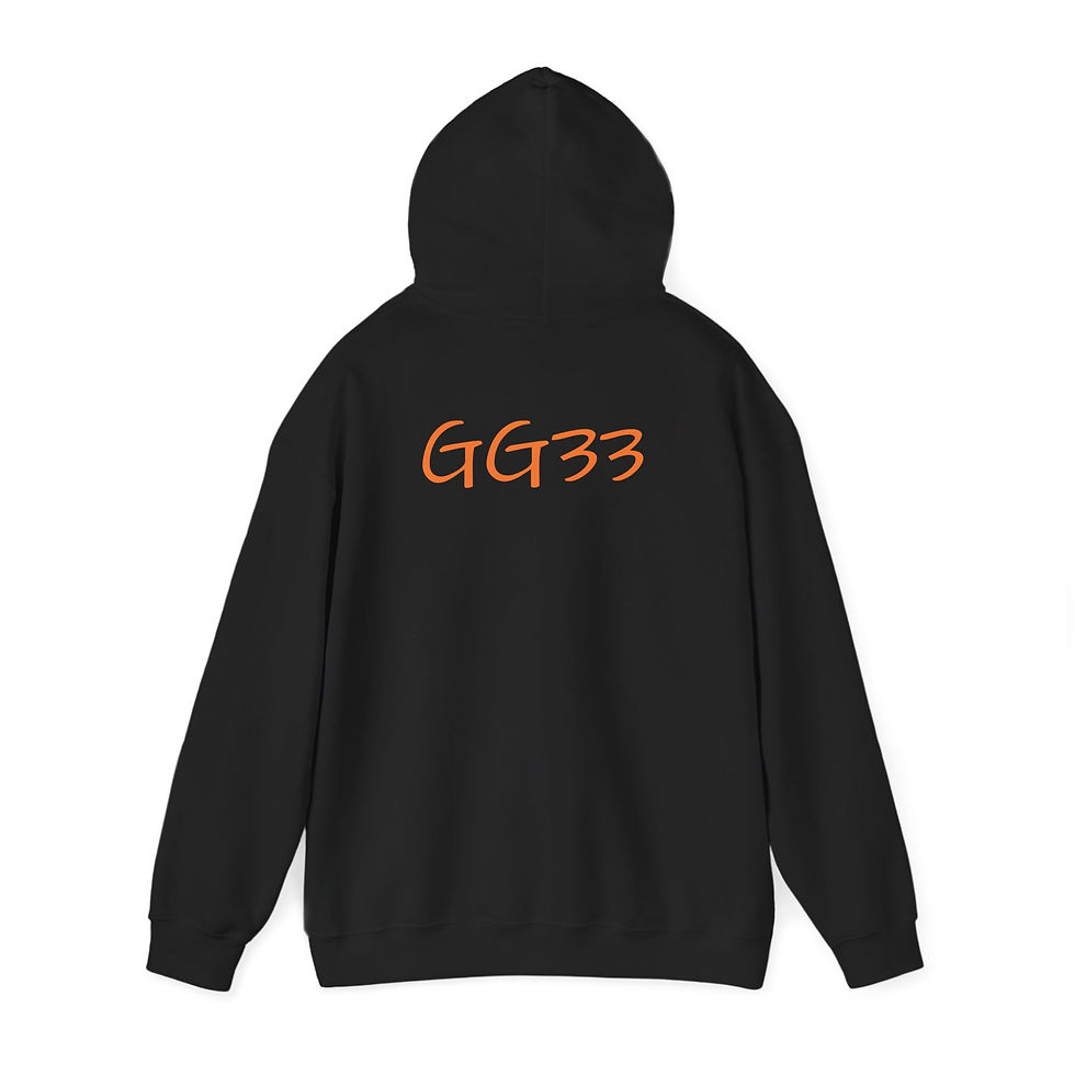 Thumbnail: GG33 Minimalist Hoodie — Casual White Pullover with Subtle Script Logo