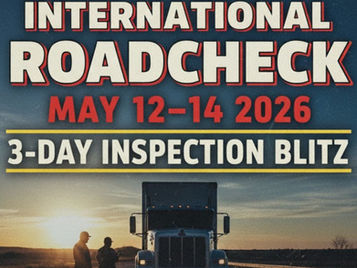 CVSA's Annual Roadcheck Begins Today May 12, 2026
